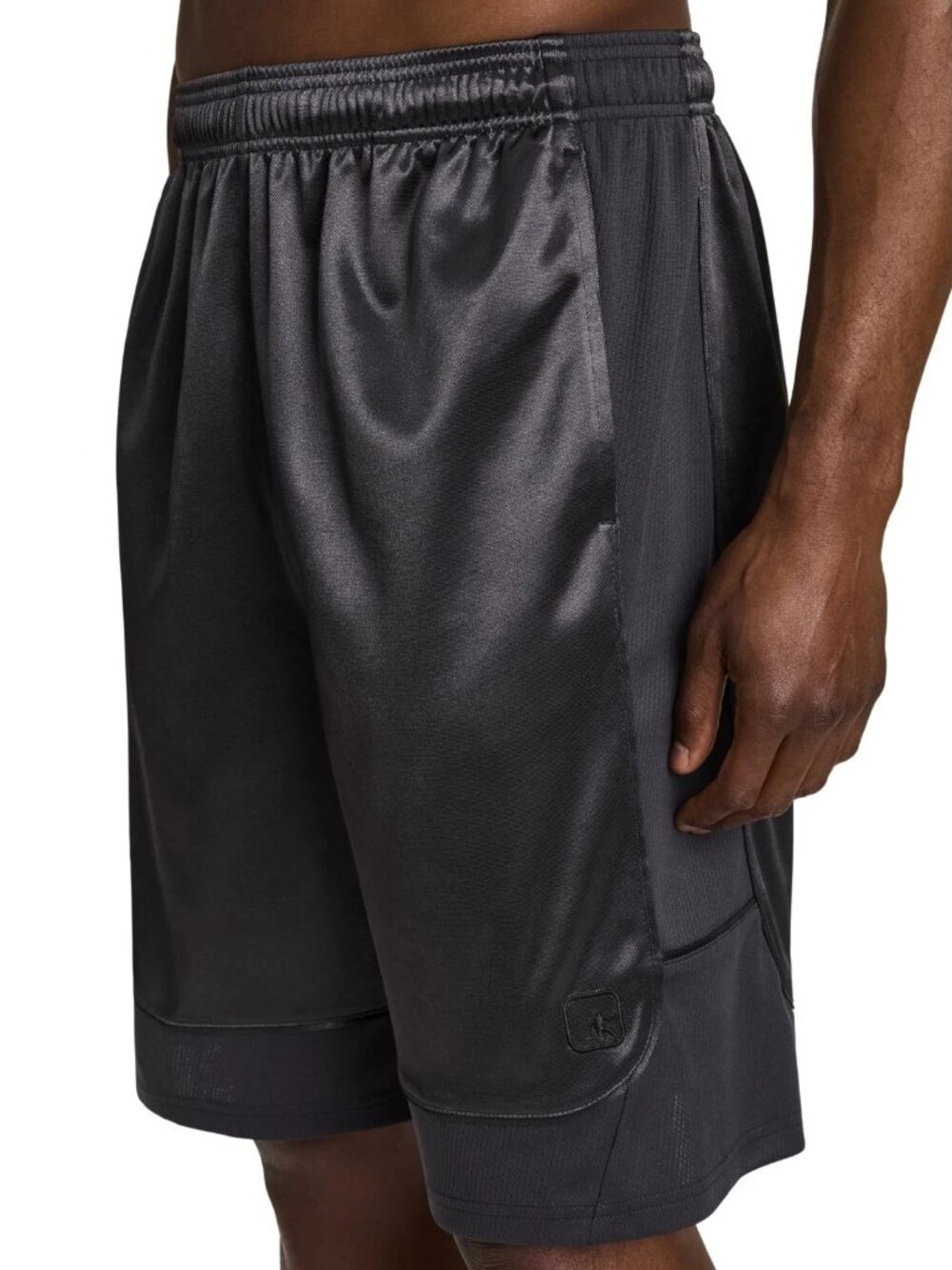 AND1 Men's Basketball Gym All Court Shorts 11" inseam Ebony Size 3XL